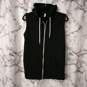 American Apparel Cali Fleece Sleeveless Zip Hoodie